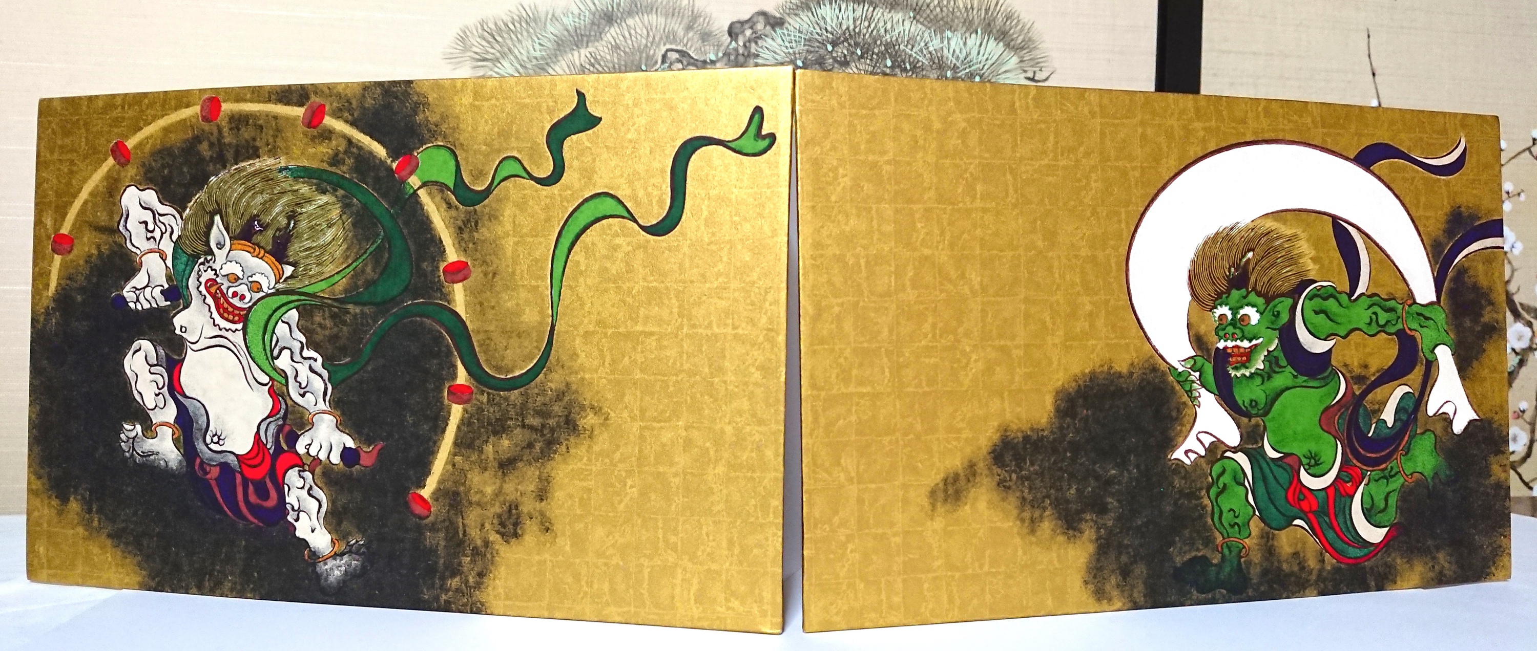 風神雷神デザインの御朱印帳